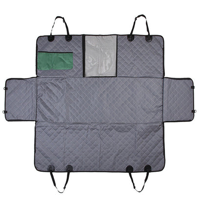 Grey Mesh Waterproof Pet Mat Quilted Cotton Dog Car Mat