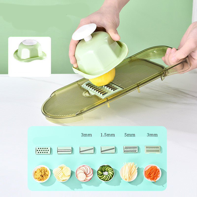 Kitchen Multifunction Transparent Vegetable Cutter Steel Blade