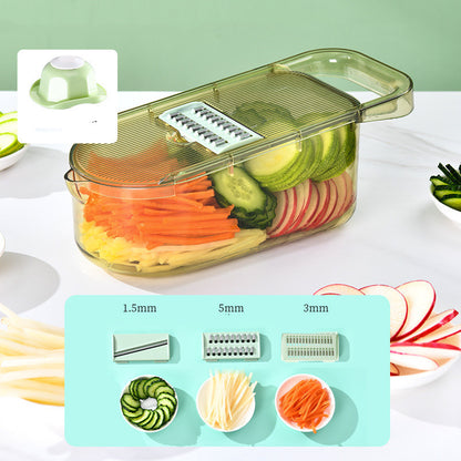 Kitchen Multifunction Transparent Vegetable Cutter Steel Blade