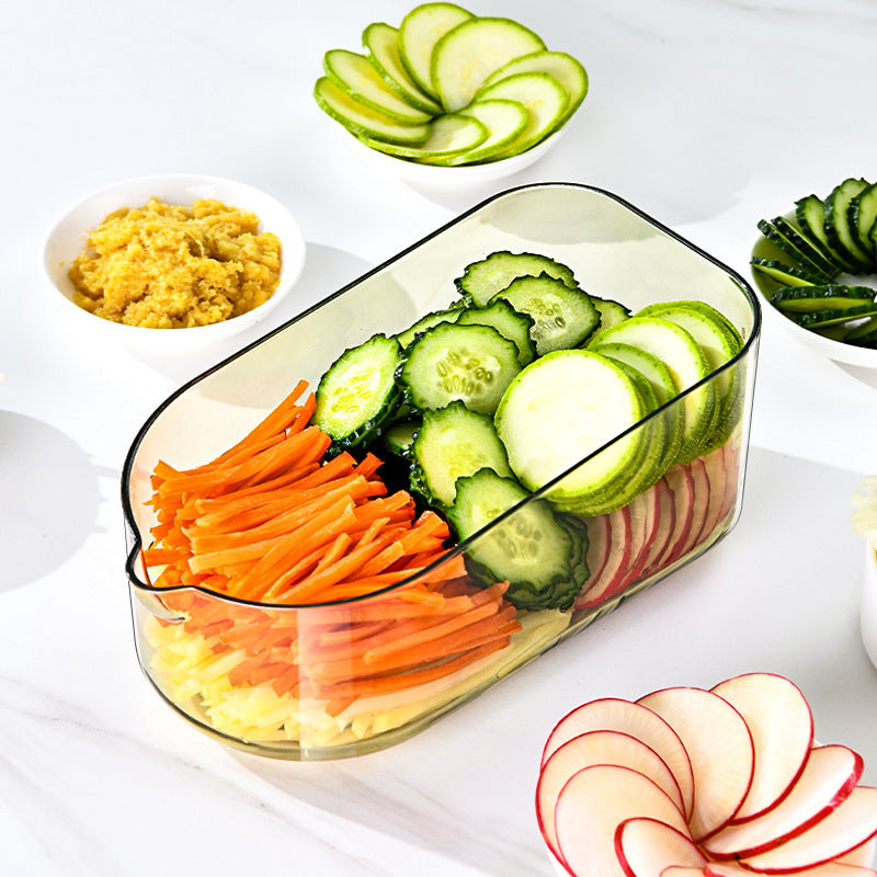 Kitchen Multifunction Transparent Vegetable Cutter Steel Blade