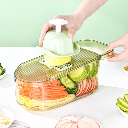 Kitchen Multifunction Transparent Vegetable Cutter Steel Blade