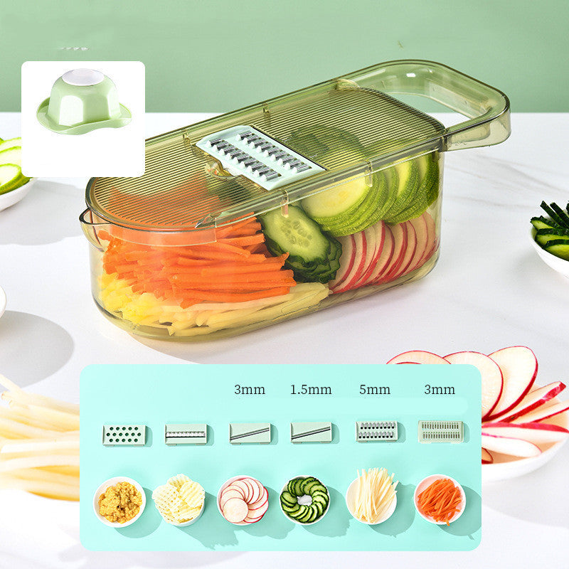 Kitchen Multifunction Transparent Vegetable Cutter Steel Blade